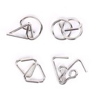 Головоломка металлическая «Загадки Менделеева», набор 4 шт. - Фото 5