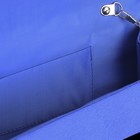 Клатч женский, отдел на магните, длинная цепь, цвет ярко-синий - Фото 3