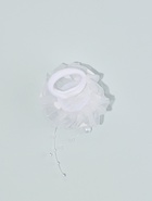 Бант для волос на резинке «Школьница», роза, d=7 см, белый  (артикул 2539459)  большой выбор товаров оптом и в розницу по низким ценам с доставкой