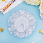 Бант для волос на резинке «Школьница», снежный жемчужный цветок, d=8.5 см, белый - Фото 3