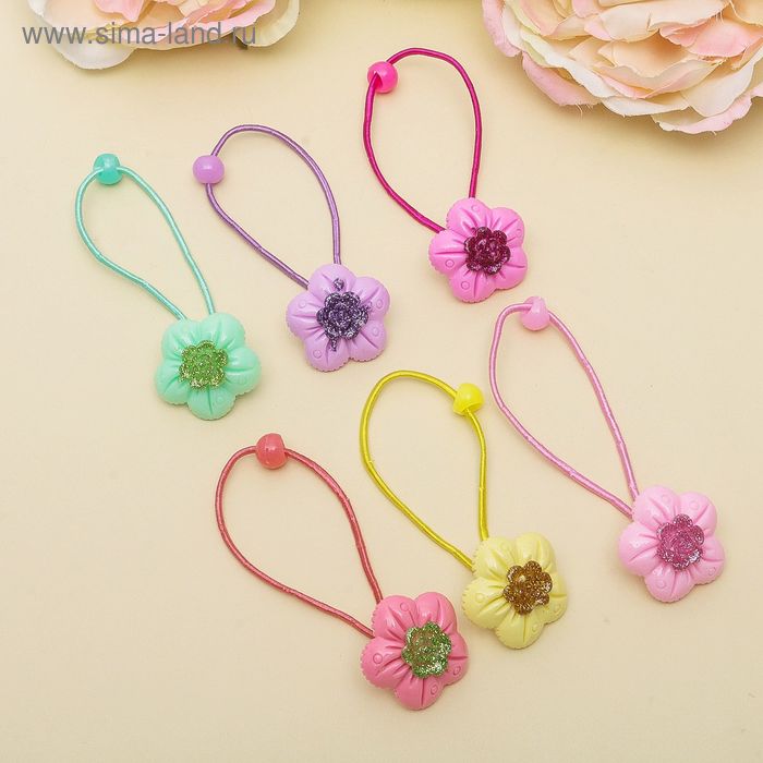 Резинка для волос "Цветочная" ромашка - Фото 1