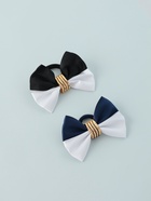 Бант для волос на резинке «Школьница», двойной, 8.5 см, МИКС (комплект 6 шт) - фото 52115905