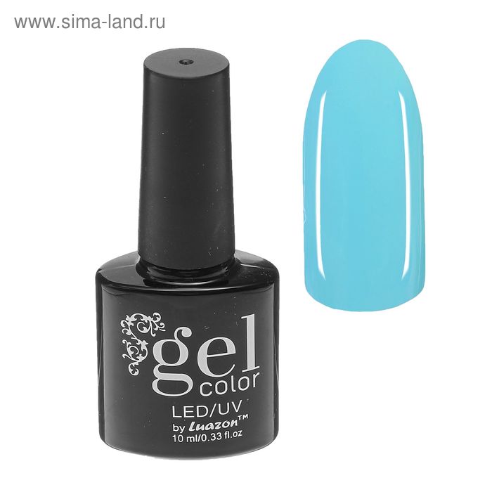 Гель-лак для ногтей, 5284-194, трёхфазный, LED/UV, 10мл, цвет 5284-194 голубой - Фото 1