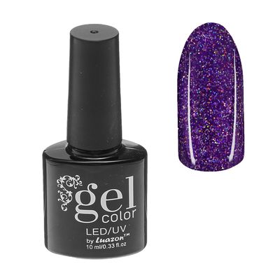 Гель-лак для ногтей, 5284-442, трёхфазный, LED/UV, 10мл, цвет 5284-442 фиолетовый блёстки