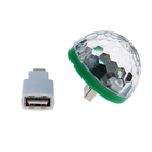 Световой прибор хрустальный шар USB - iPhone 5/6/7, реагирует на звук - Фото 1