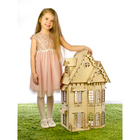 Конструктор «Кукольный домик», 2 этажа, фанера — 3 мм - фото 3806107