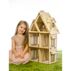 Конструктор «Кукольный домик», 2 этажа, фанера — 3 мм - фото 3806108