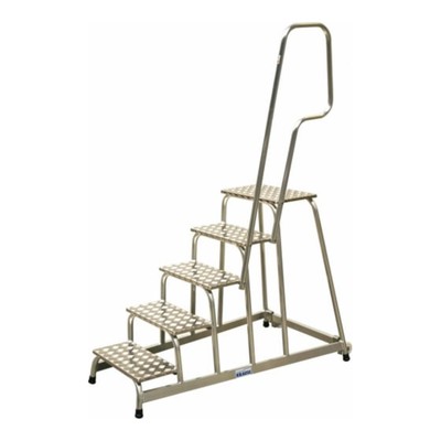 Подставка монтажная KRAUSE STABILO, алюминиевая, оградительная дуга, 5 ступеней