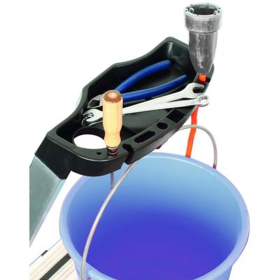 Стремянка KRAUSE MONTO SEPURO, оград. дуга, широкие ступени, противоскользящая, 5 ступеней