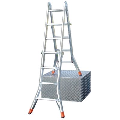 Лестница телескопическая KRAUSE MONTO TELEMATIC, четырехсекционная, шарнирная, 4 ступени