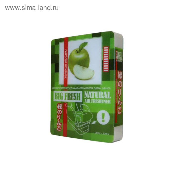 Ароматизатор воздуха "BIG FRESH" зеленое яблоко - Фото 1