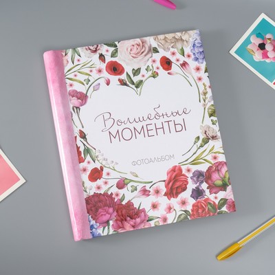 Фотоальбом магнитный на 20 листов «Волшебные моменты», 24×29 см
