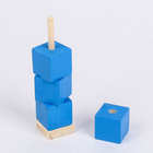 Пирамидка "Дидактическая №1" куб(синяя) - Фото 2