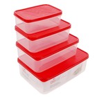 Набор контейнеров для продуктов Vitamino, 4 шт: 500 мл; 1 л; 1,5 л; 2,5 л - Фото 2