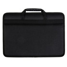 Папка с ручками текстильная, А4, 365×260×50 мм, 1С13 «Луга», каркасная, чёрная - Фото 4