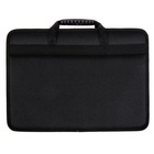 Папка с ручками текстильная, А4, 365×260×50 мм, 1С13 «Луга», каркасная, чёрная 2855237