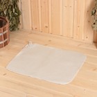 Набор для бани «Мужской», 5 предметов: шапка, коврик, рукавица, тапочки, сумка, шерсть 30%, полиэфир 70%, светлый, «Добропаровъ» - Фото 5