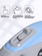 Рулетка DIIL, 5 м, до 40 кг, лента, прорезиненная ручка, голубая с серым - Фото 2