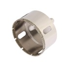 Сверло алмазное по стеклу и керамике ТУНДРА, трехгранный хвостовик, 65×65 мм - Фото 1