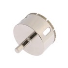 Сверло алмазное по стеклу и керамике ТУНДРА, трехгранный хвостовик, 65×65 мм - Фото 3