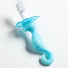 Детская зубная щетка-массажер, «Морской конёк», силиконовая, с ограничителем, от 3 мес., цвет МИКС - Фото 3