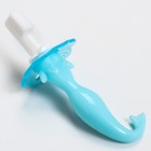 Детская зубная щетка-массажер «Русалочка», силиконовая, с ограничителем, от 3 мес., цвета МИКС - фото 2069494