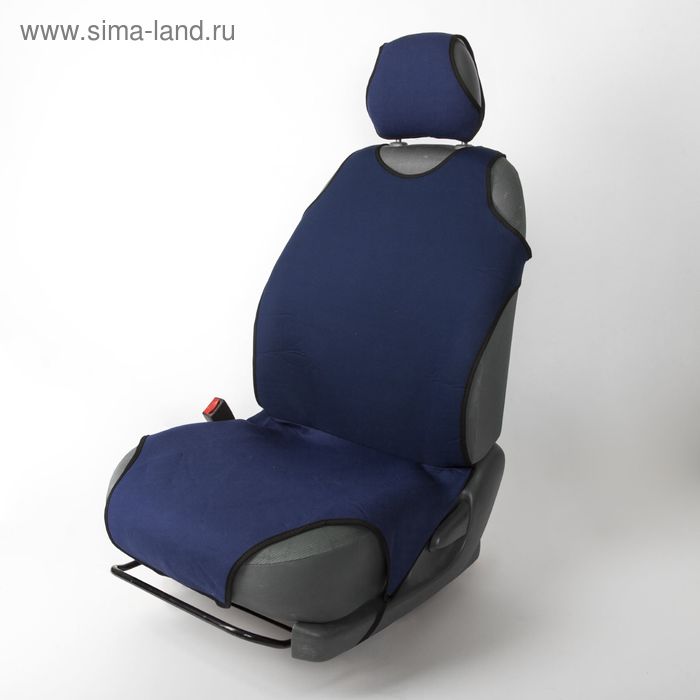 Накидка на передние сидения TORSO, синий, набор 2 шт. - Фото 1