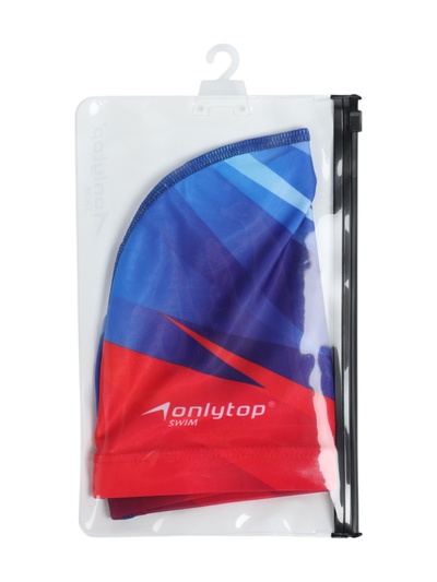 Шапочка для плавания взрослая ONLYTOP Swim, тканевая, обхват 54-60 см