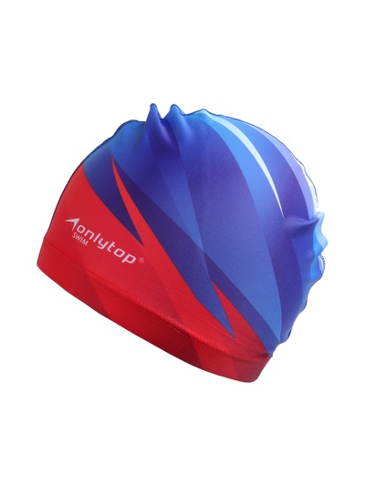 Шапочка для плавания взрослая ONLYTOP Swim, тканевая, обхват 54-60 см