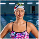 Шапочка для плавания взрослая ONLYTOP Swim, тканевая, обхват 54-60 см - Фото 4