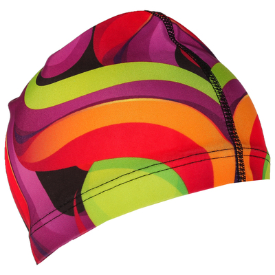 Шапочка для плавания, взрослая OL-026, текстиль, цвет чёрный