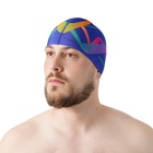 Шапочка для плавания взрослая ONLYTOP, тканевая, обхват 54-60 см - Фото 4