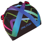 Шапочка для плавания, взрослая, цвет чёрный - Фото 2