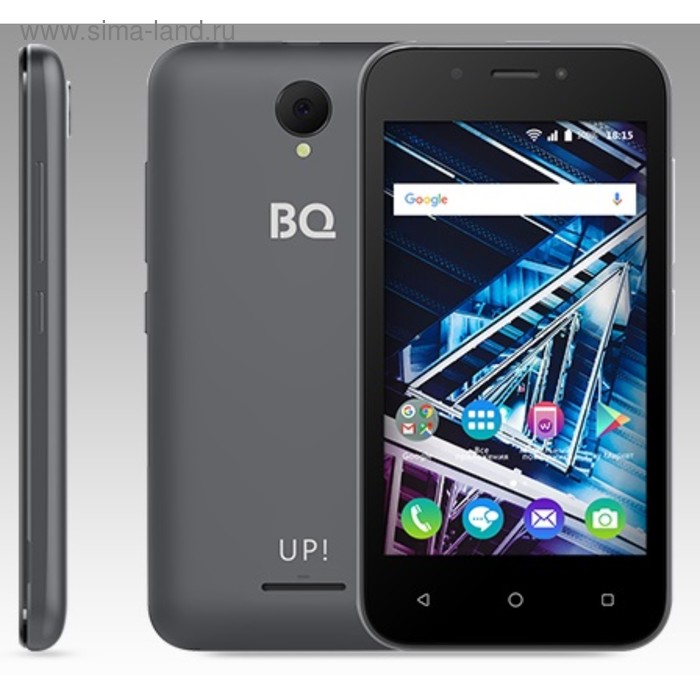 Смартфон BQ S-4028 UP! Grey 2sim, 4,0" TFT, 800*480, 8Gb, 512Mb RAM, 5Mp+2Mp - Фото 1