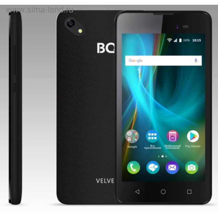 Смартфон BQ S-5035 Velvet Black  5,0"TN,854*480, 8Gb, 1Gb RAM, 8Mp+5Mp, Android 7.0 - Фото 1