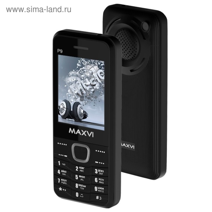 Сотовый телефон Maxvi P9 Black - Фото 1