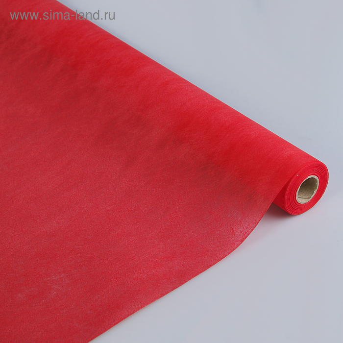 Фетр однотонный красный, 50 см x 15 м - Фото 1