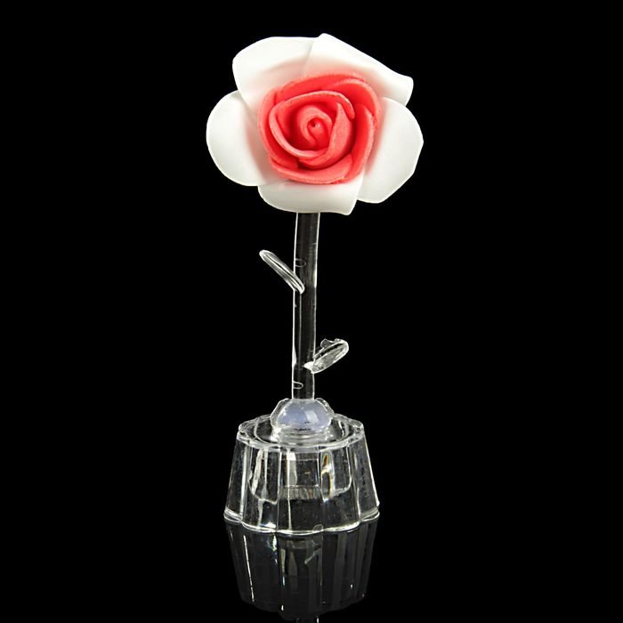 Сувенир световой "Чайная роза" 1 бутон МИКС 13,5 см - Фото 1