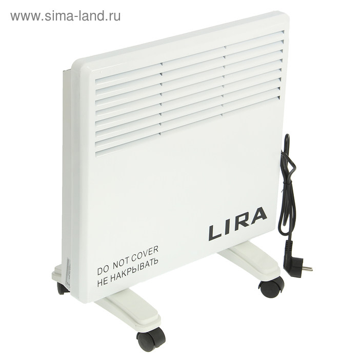Обогреватель LIRA LR 0501, конвекторный, 1200 Вт, 12 м², белый - Фото 1