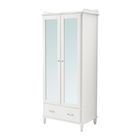 Шкаф платяной, цвет белый, зеркальное стекло ТИССЕДАЛЬ - Фото 1