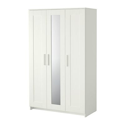 Шкаф платяной 3-дверный, цвет белый БРИМНЭС