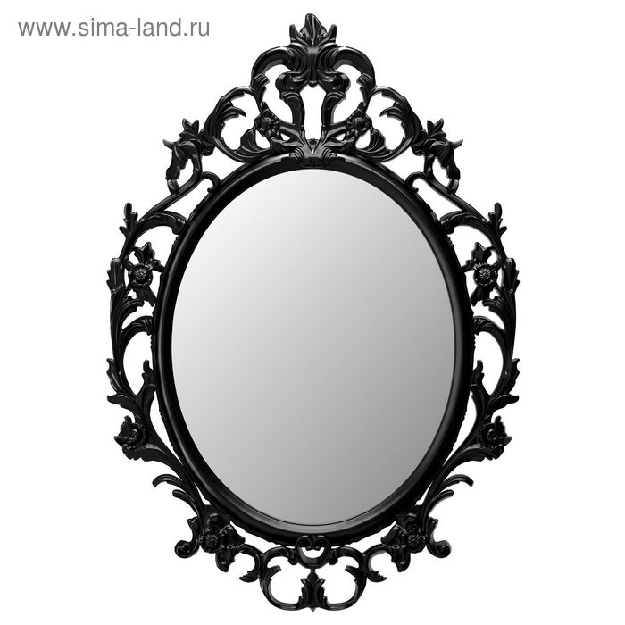 Зеркало, овал, цвет черный УНГ ДРИЛЬ - Фото 1