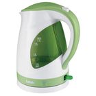 Чайник электрический BBK EK1700P, пластик, 1.7 л, 2200 Вт, бело-зеленый - фото 297944008