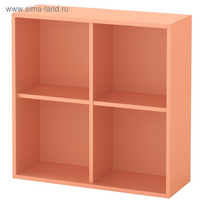 Шкаф с 4 отделениями ЭКЕТ, 70х25х70 см, светло-оранжевый - Фото 1