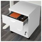 Тумба на колесиках с 3 ящиками, цвет белый ЭРИК - Фото 3