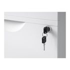 Тумба на колесиках с 3 ящиками, цвет белый ЭРИК - Фото 4