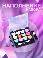 Набор косметики для девочки: тени, кисть, аппликатор - Фото 2