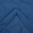 Покрывало стеганое 180х200 Венеция цв. синий, микрофибра 70г/м пэ100% - Фото 3