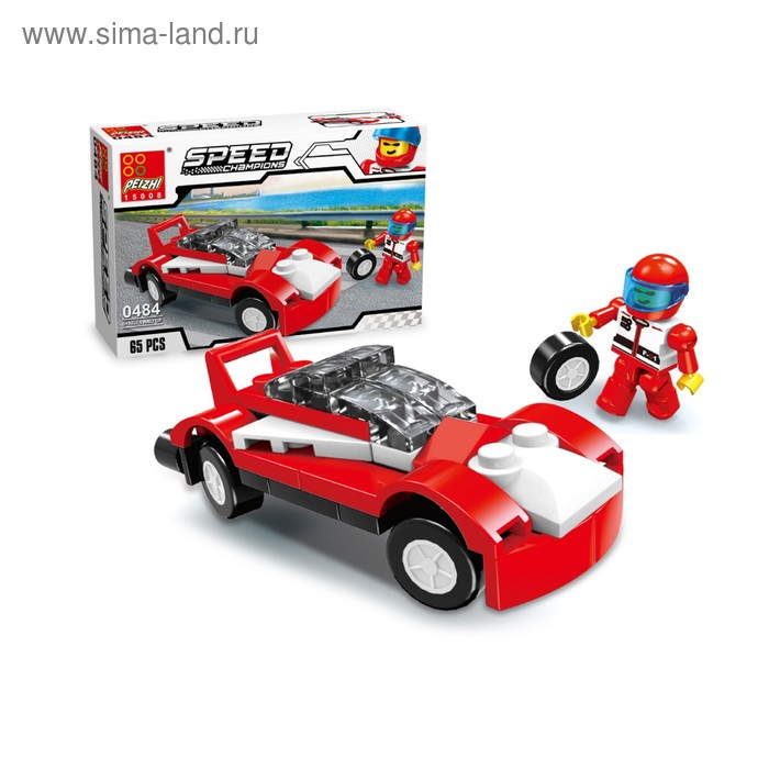 Конструктор «Спорткар», 65 деталей - Фото 1