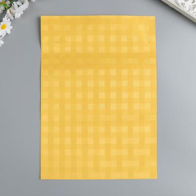 Бумага для творчества фактурная "Переплёт золотой" формат А4